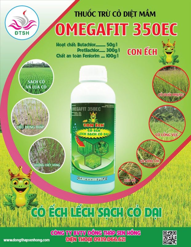 Thuốc trừ cỏ OMEGAFIT 350EC CON ẾCH